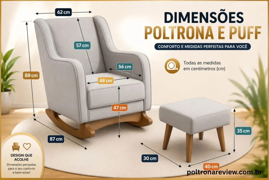 medidas da poltrona áquila
