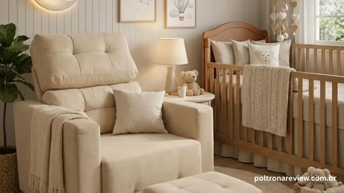 As 7 Melhores Poltronas de Amamentação com Balanço e Puff
